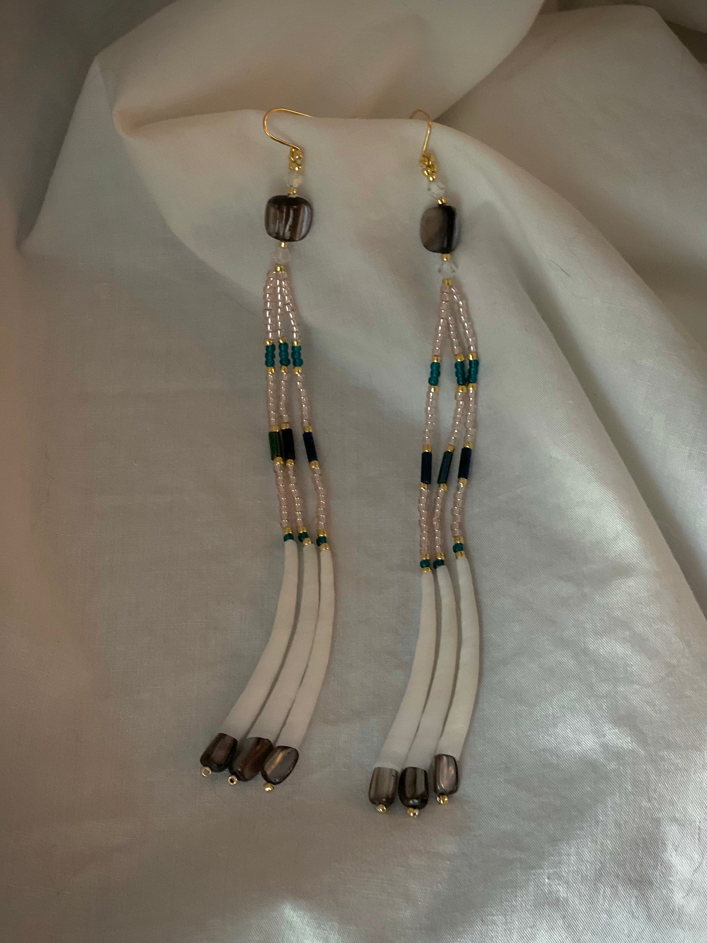 Extra long dentalium dangles