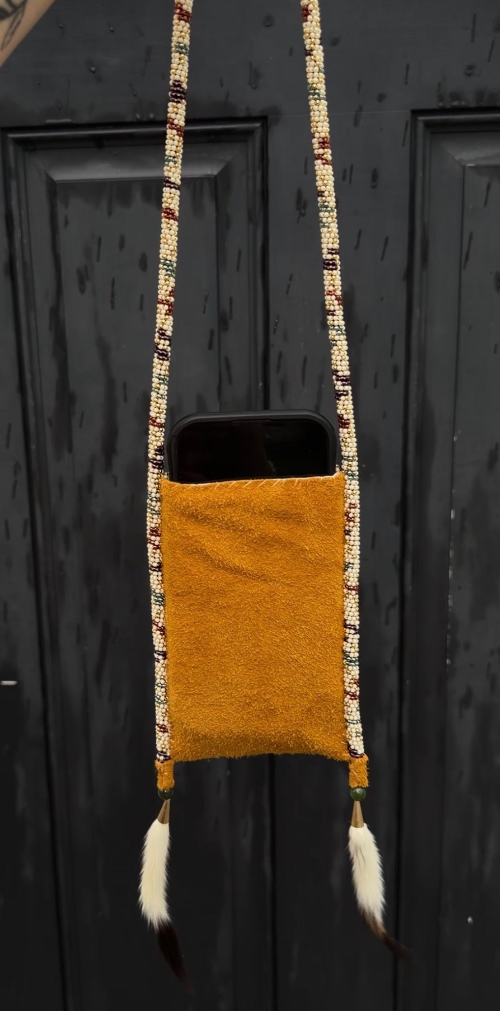 Phone holder medallion/pouch