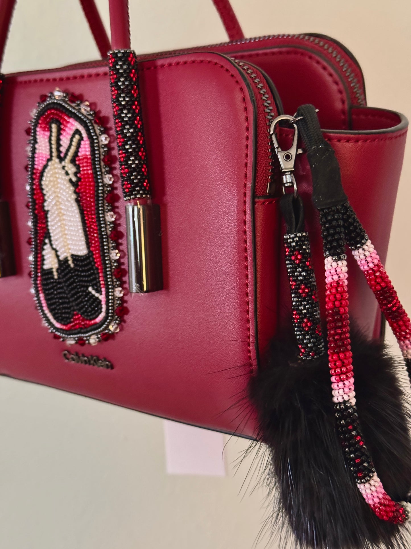 Feathers on Calvin Klein