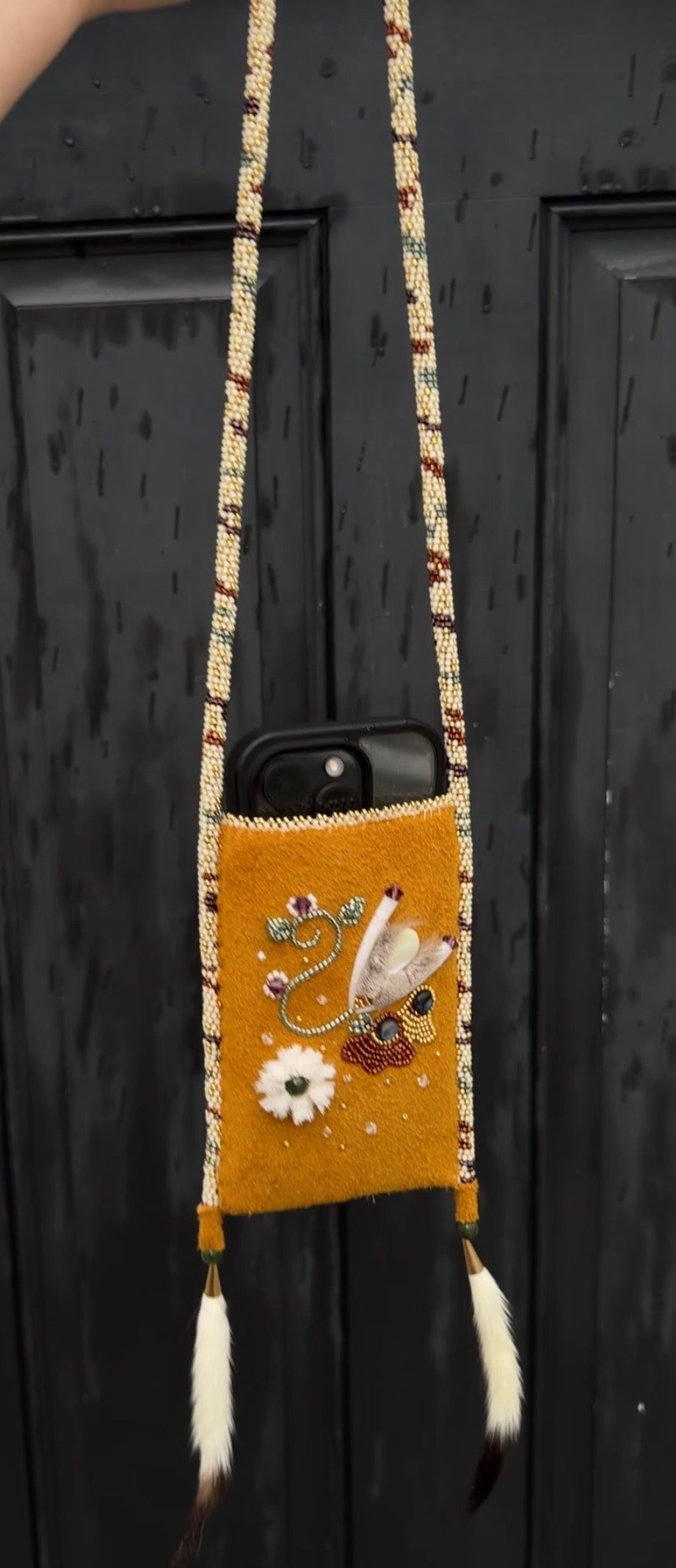 Phone holder medallion/pouch