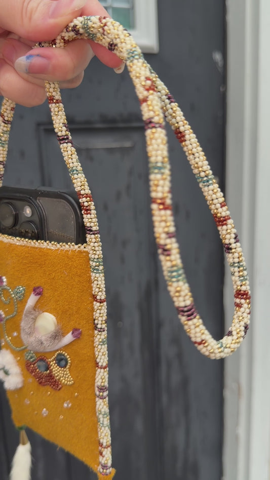 Phone holder medallion/pouch